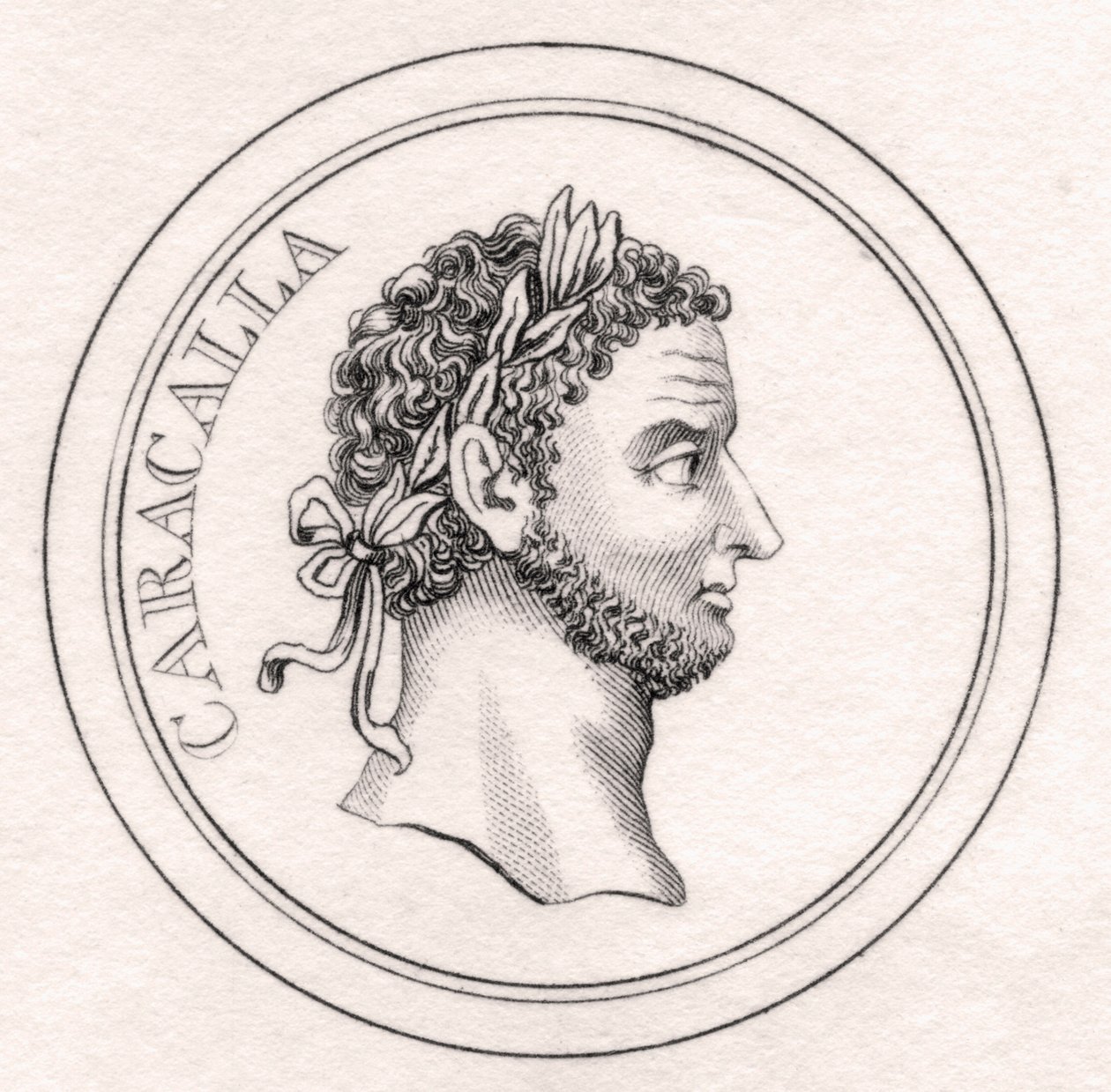 Cesarz Karakalla, ze „Słownika historycznego Krabba”, opublikowanego w 1825 r. autorstwa English School