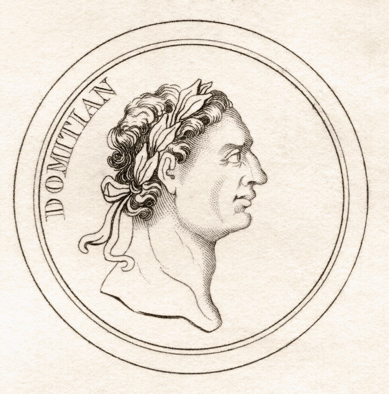 Cesarz Domicjan, ze „Słownika historycznego Krabba”, opublikowanego w 1825 r. autorstwa English School