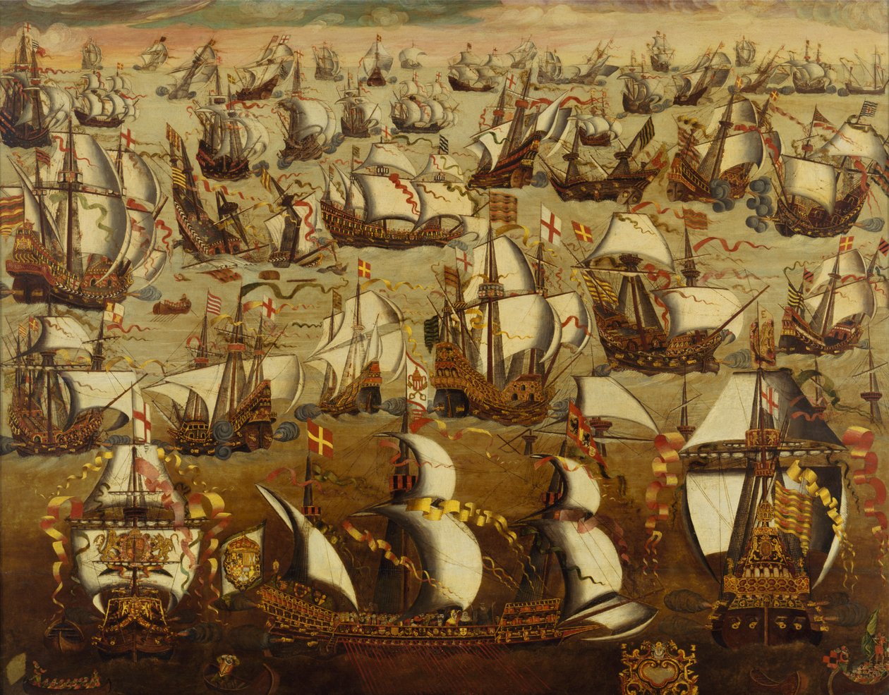 Angielskie statki i hiszpańska Armada, sierpień 1588 r. autorstwa English School