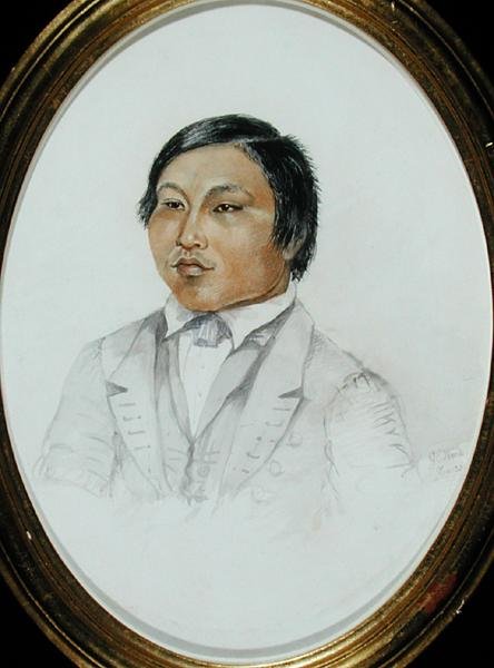 Erasmus Augustine Kallihirua, ok.1855 (akwarela na papierze) autorstwa English School