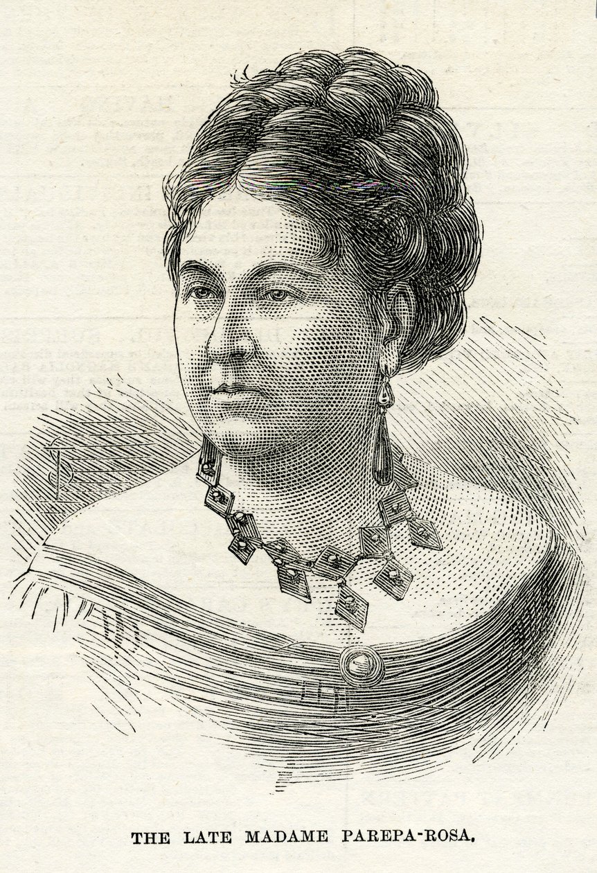 Euphrosyne Parepa-Rosa, ilustracja do grafiki, 7 lutego 1874 autorstwa English School