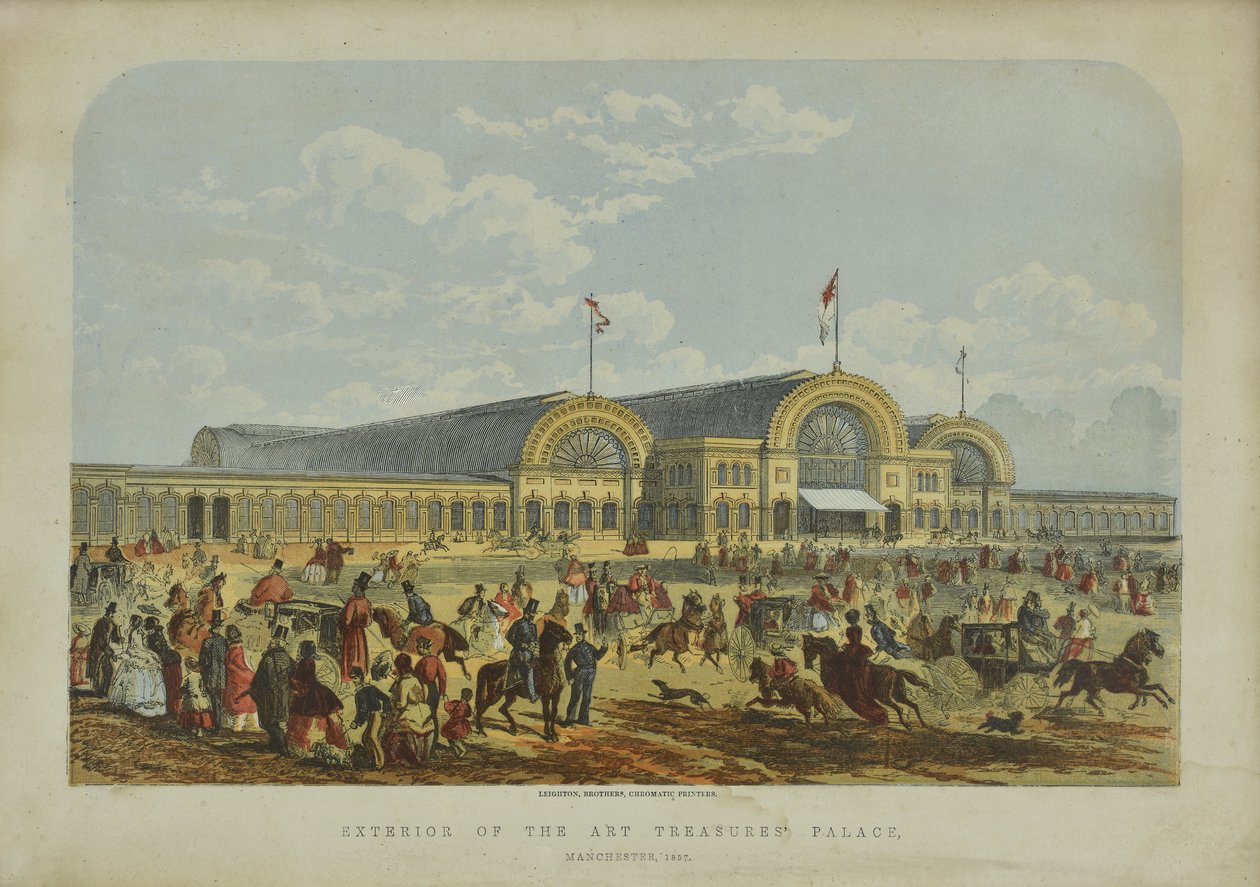 Pałac Skarbów Sztuki na zewnątrz, 1851 autorstwa English School