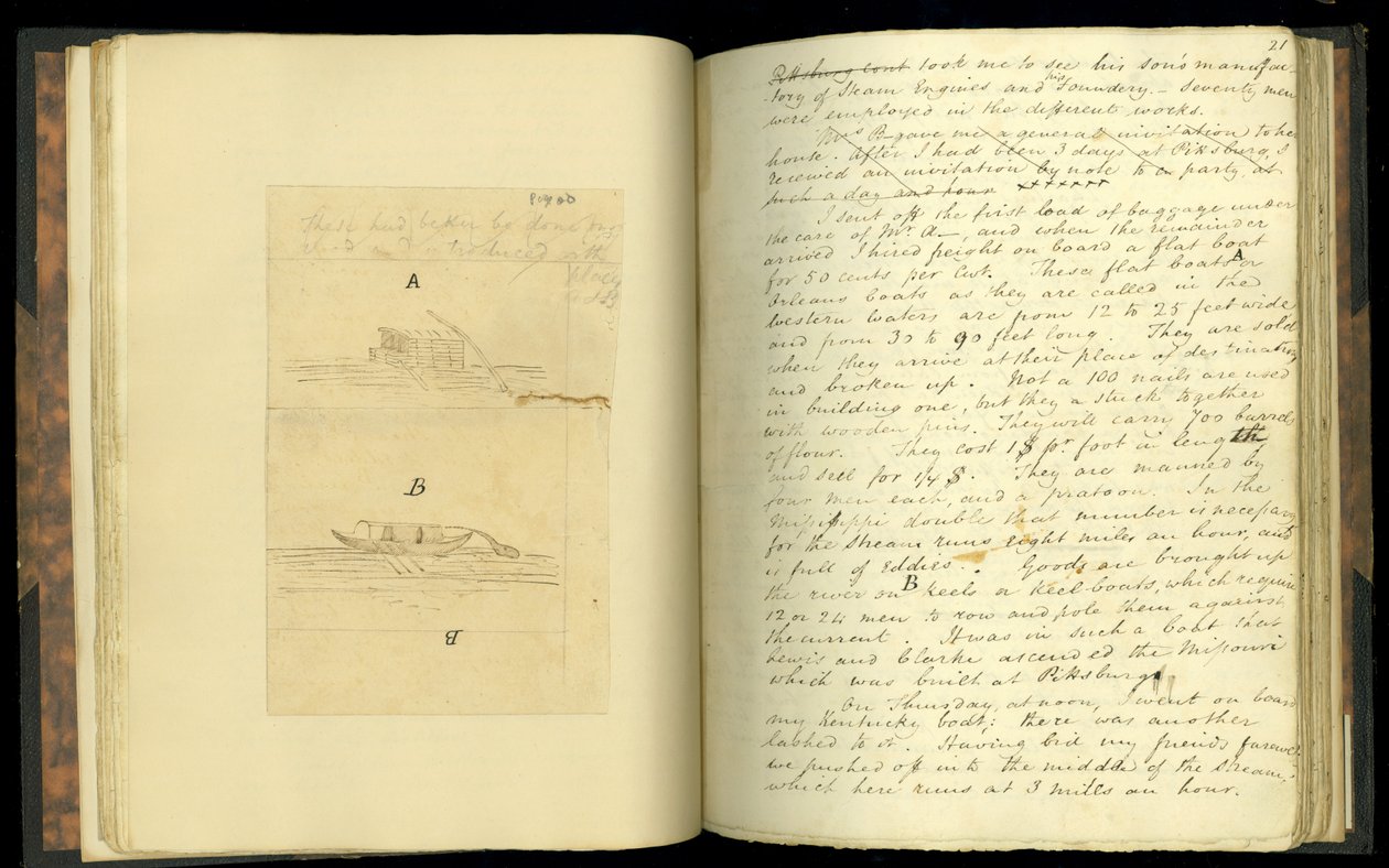 Fragmenty listów napisanych w podróży do zachodnich części Stanów Zjednoczonych..., przez Eliasa Fordhama Pyma, 1818 (patrz także 332335) autorstwa English School