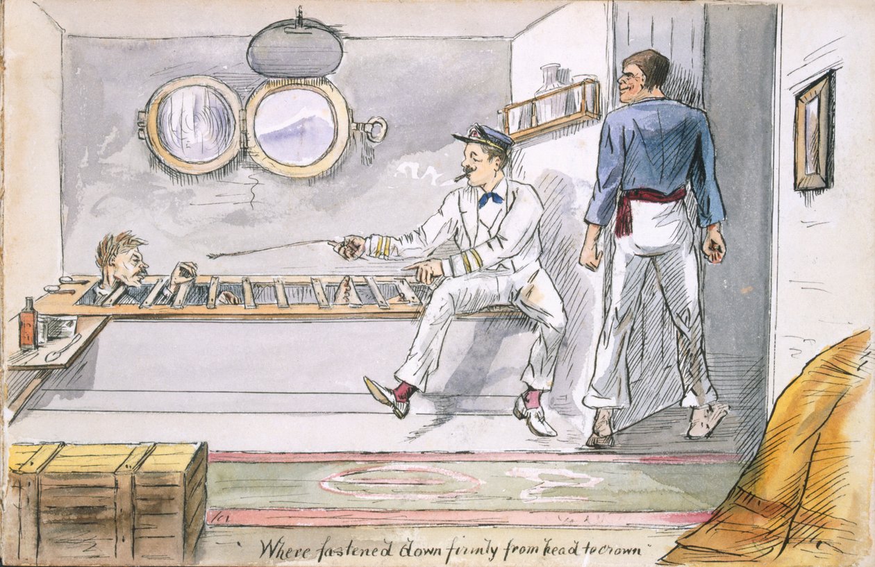 Mocno spięty od głowy do korony...”, ok. 1880. autorstwa English School