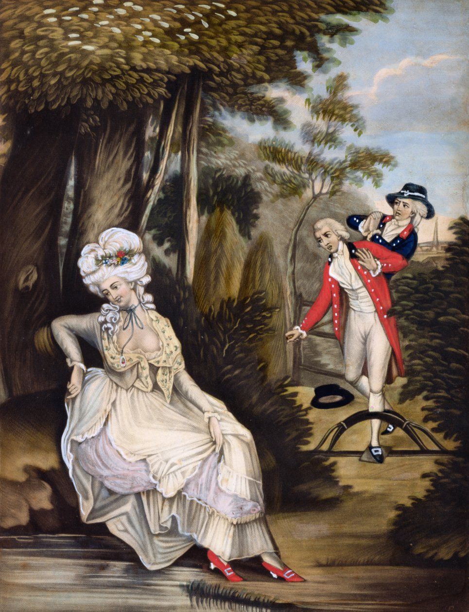 Śmiertelna ciekawość, wyd. Robert Sayer & J. Bennett, 1784 (grawerunek mezzotinta) autorstwa English School