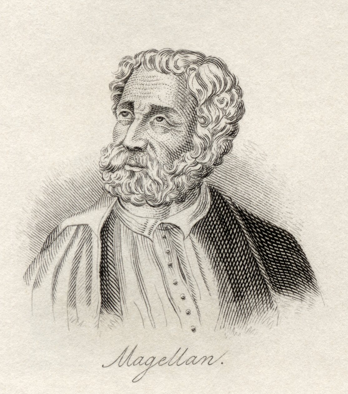Ferdinand Magellan, ze „Słownika historycznego Krabba”, opublikowanego w 1825 r. autorstwa English School