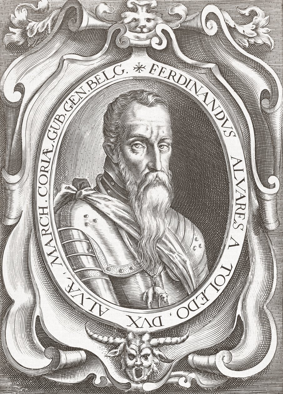 Fernando Álvarez de Toledo y Pimentel, 3. książę Alby (rycina) autorstwa English School