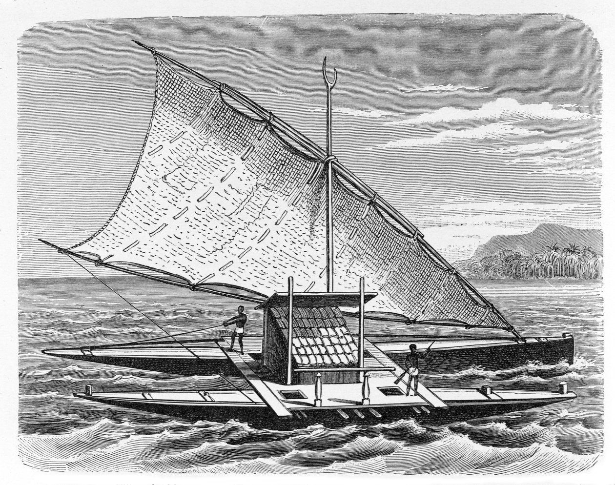 Fidżyjskie podwójne canoe, z 