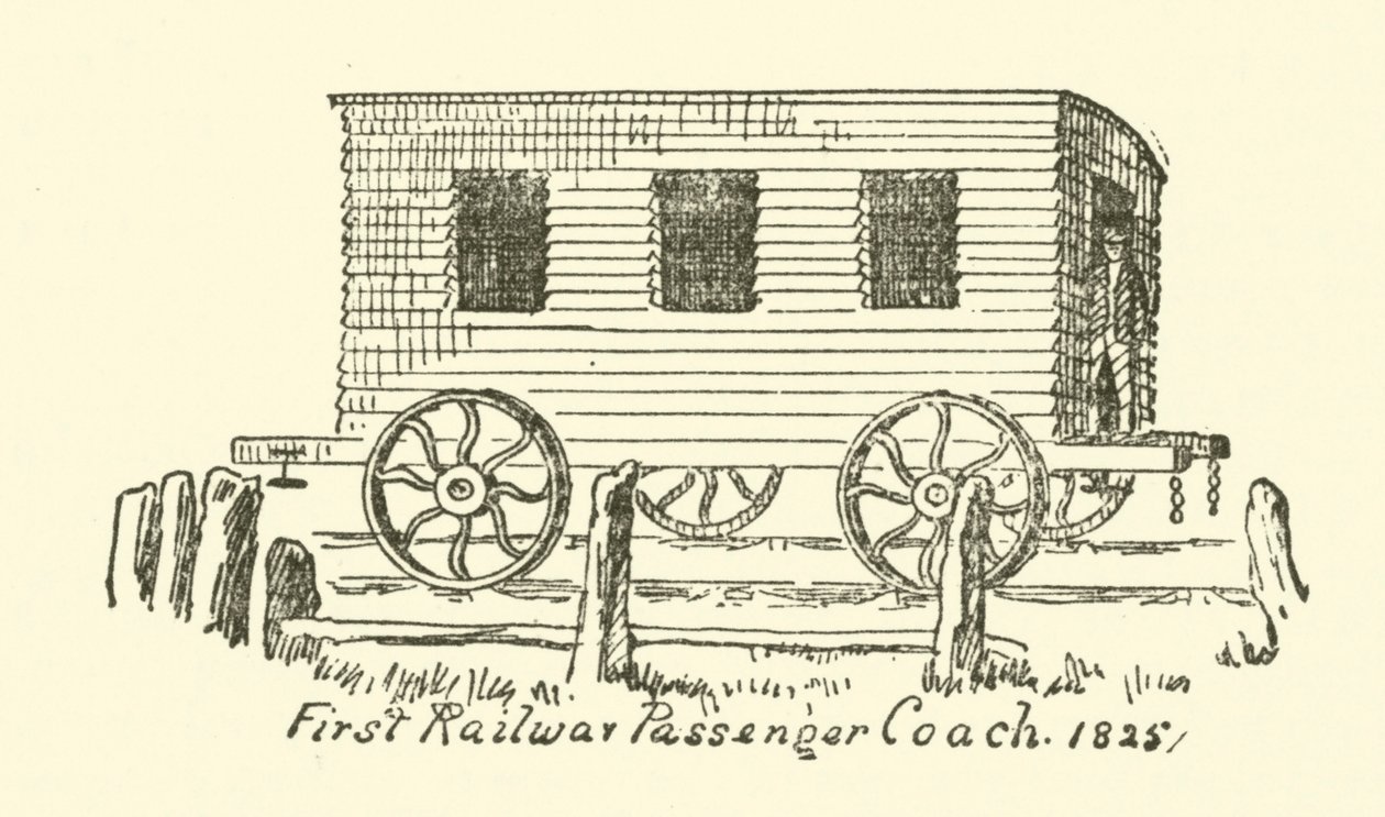 Pierwszy kolejowy wagon pasażerski autorstwa English School