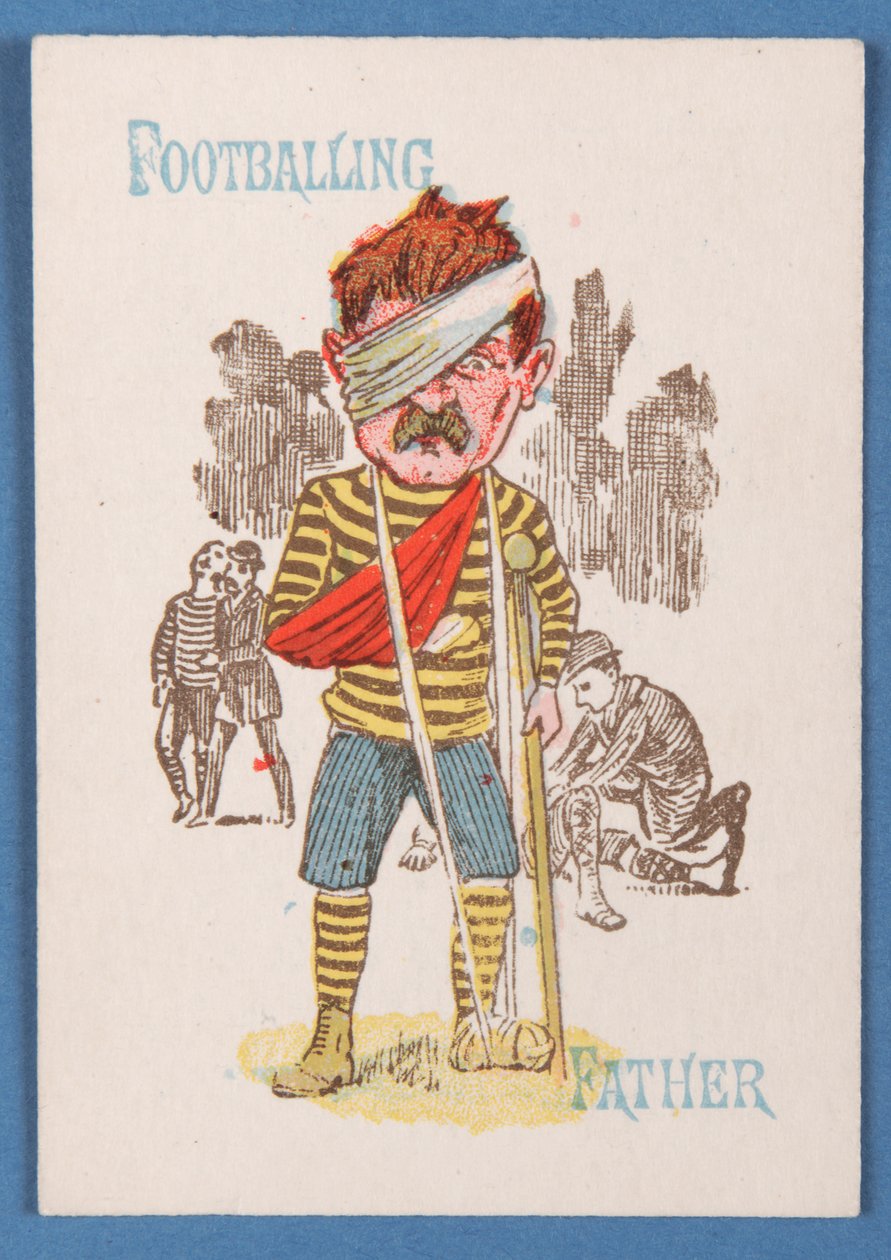 Ojciec futbolu, karta z gry Happy Families, ok. 1890-1900 autorstwa English School
