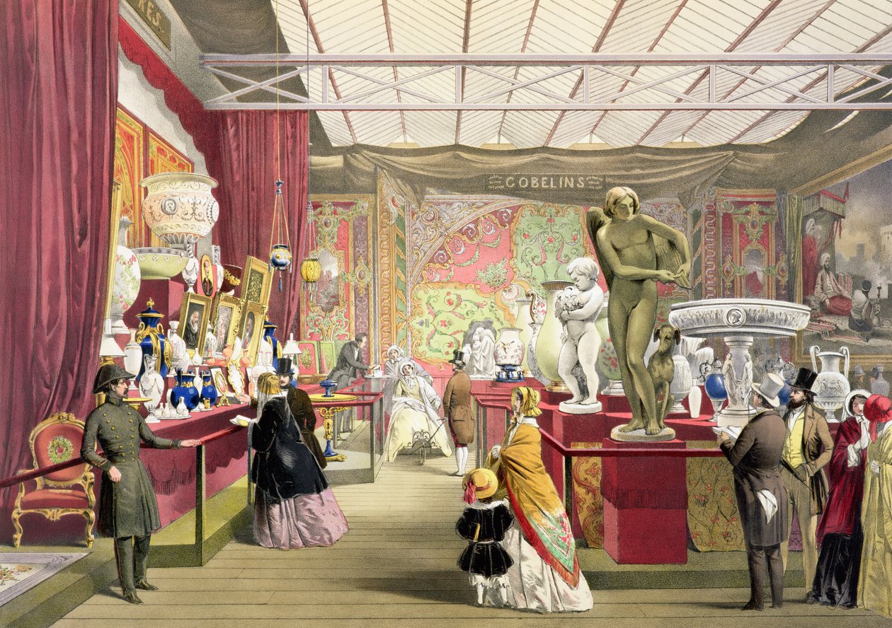 Francja nr 3, z Dickinsons Comprehensive Pictures of the Great Exhibition of 1851, opublikowany 1854 autorstwa English School