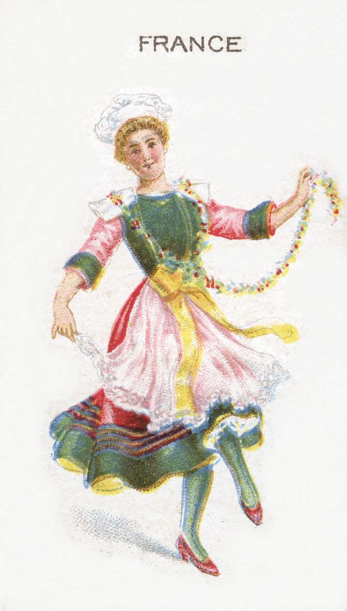 Francja, karta papierosów, 1915 autorstwa English School