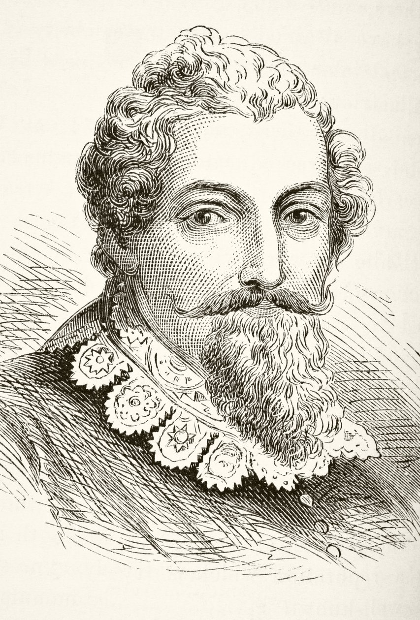 Francis Beaumont, „The National and Domestic History of England” Williama Hickmana Smitha Aubreya (1858-1916) opublikowana w Londynie, ok. 1890 r. autorstwa English School
