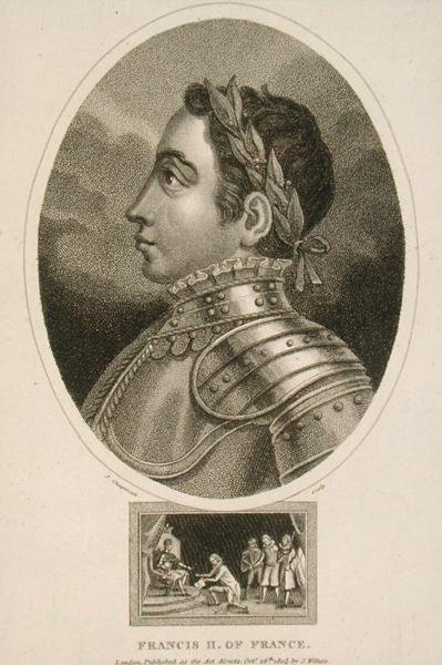 Franciszek II (1544-60) z Francji (grafika) autorstwa English School