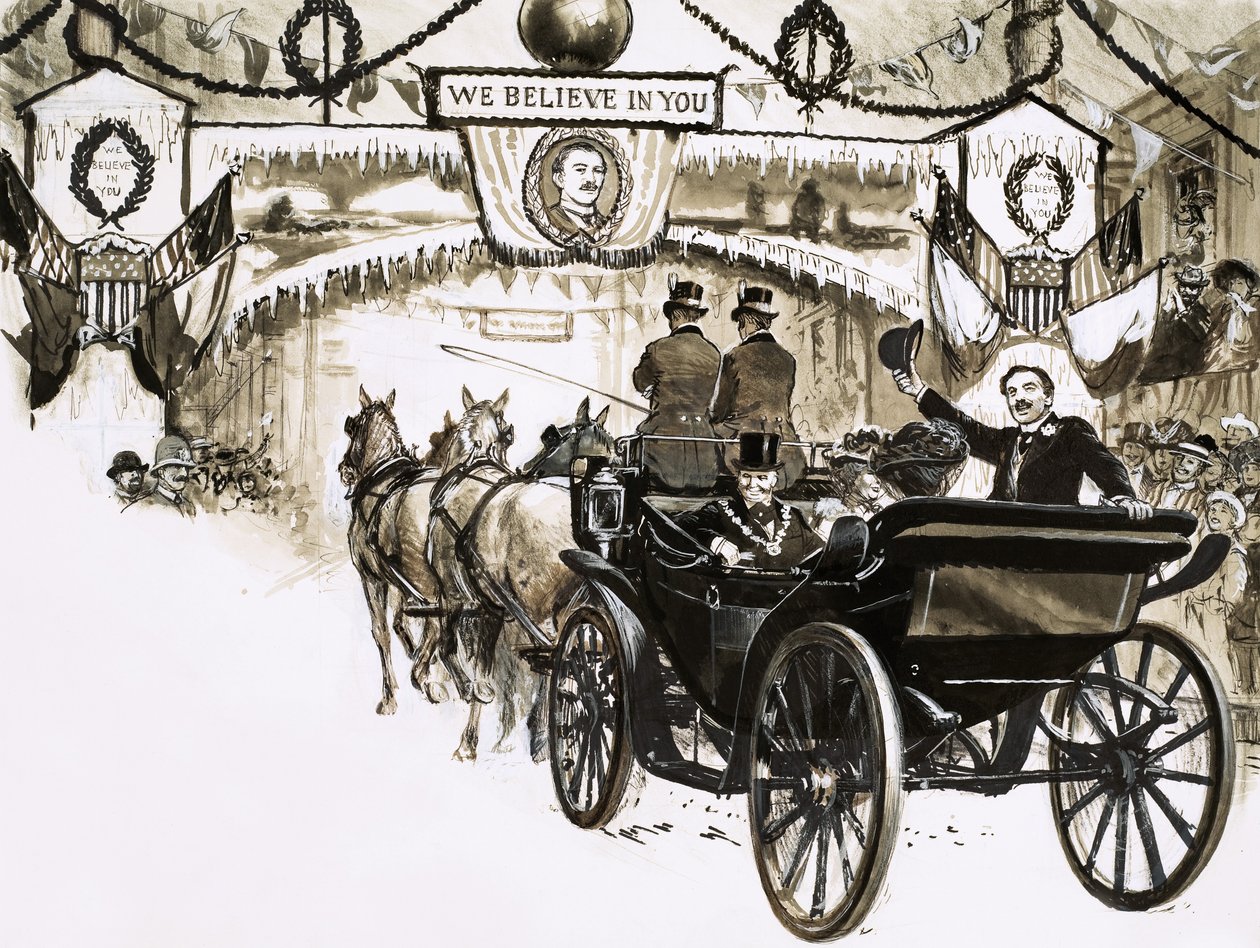 Frederick Cook pławił się w chwale dotarcia do bieguna północnego w 1908 roku... ale czy na pewno autorstwa English School