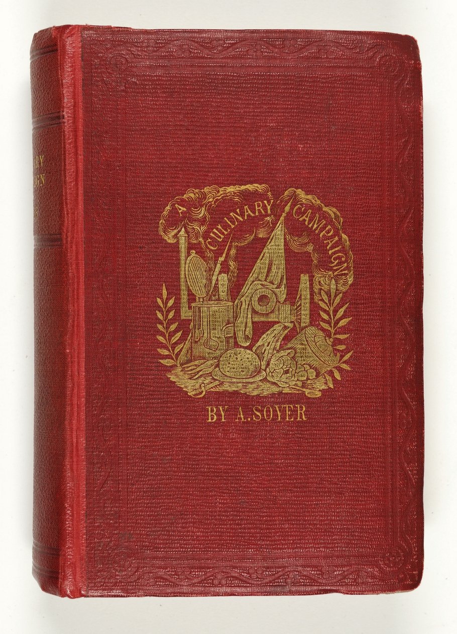 Przednia okładka kampanii kulinarnej Soyers, wydanej przez G.Routledge & Co., Londyn, 1857 autorstwa English School