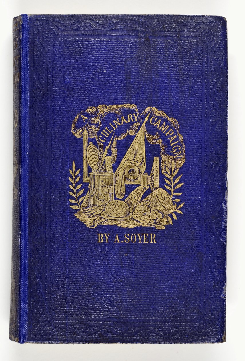 Przednia okładka kampanii kulinarnej Soyers, wydanej przez G.Routledge & Co., Londyn, 1857 autorstwa English School