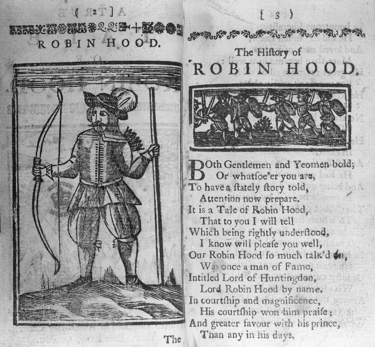 Frontyspis i wstęp do „Historii Robin Hooda” autorstwa English School