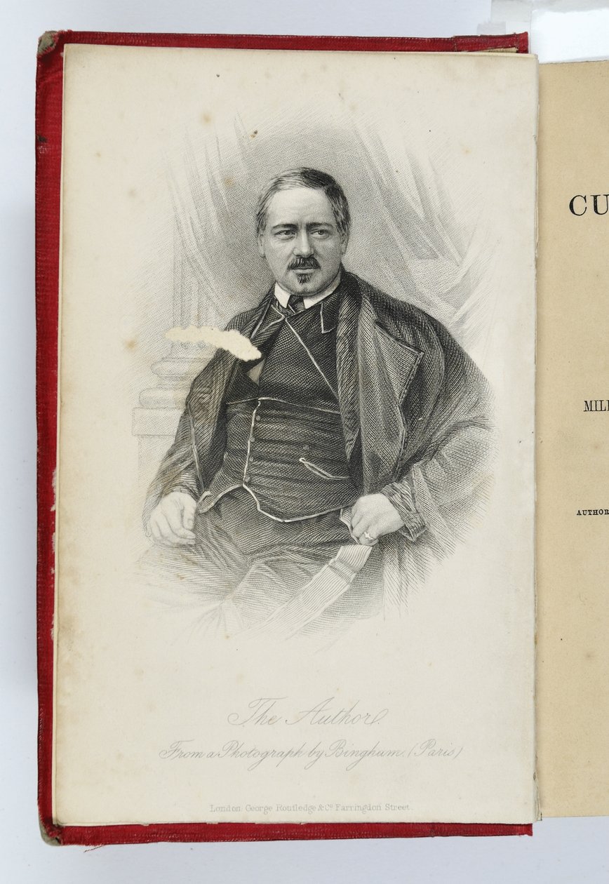 Frontyspis z kampanii kulinarnej Soyers z portretem autora, wydany przez G.Routledge & Co., Londyn, 1857 autorstwa English School