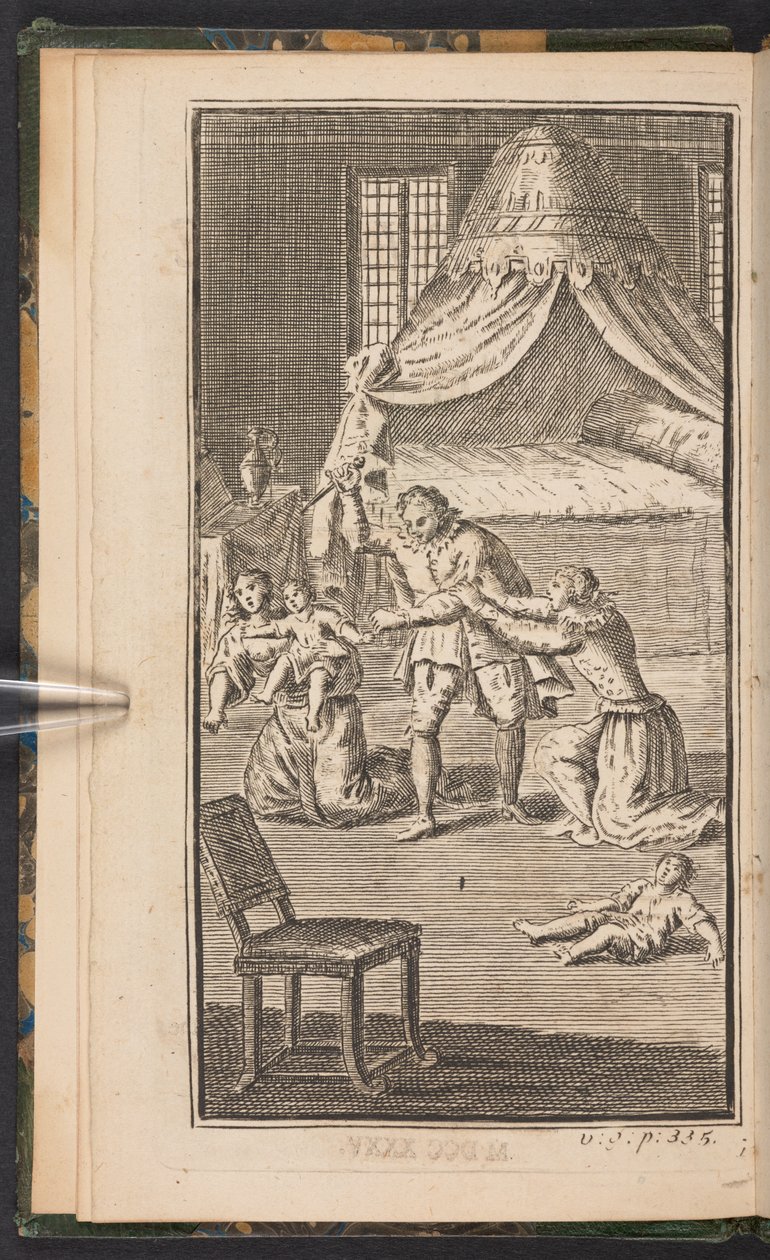 Frontyspis tragedii Yorkshire autorstwa English School