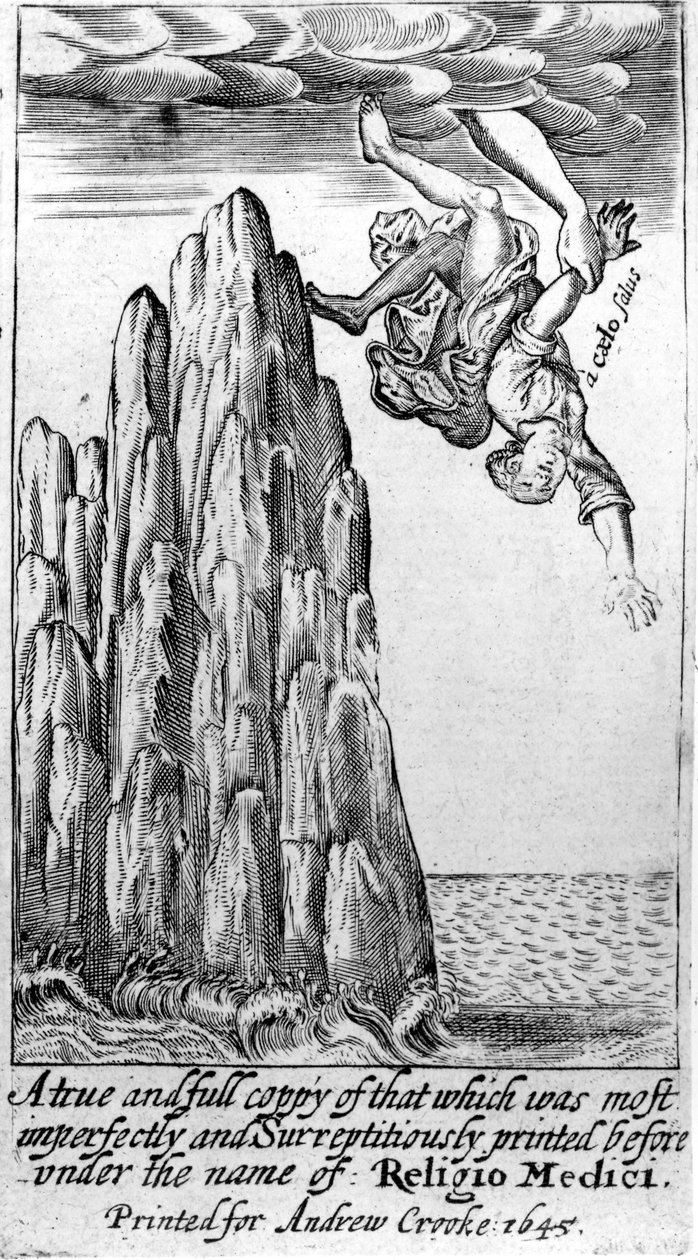 Frontyspis do Religio Medici autorstwa Sir Thomasa Browne