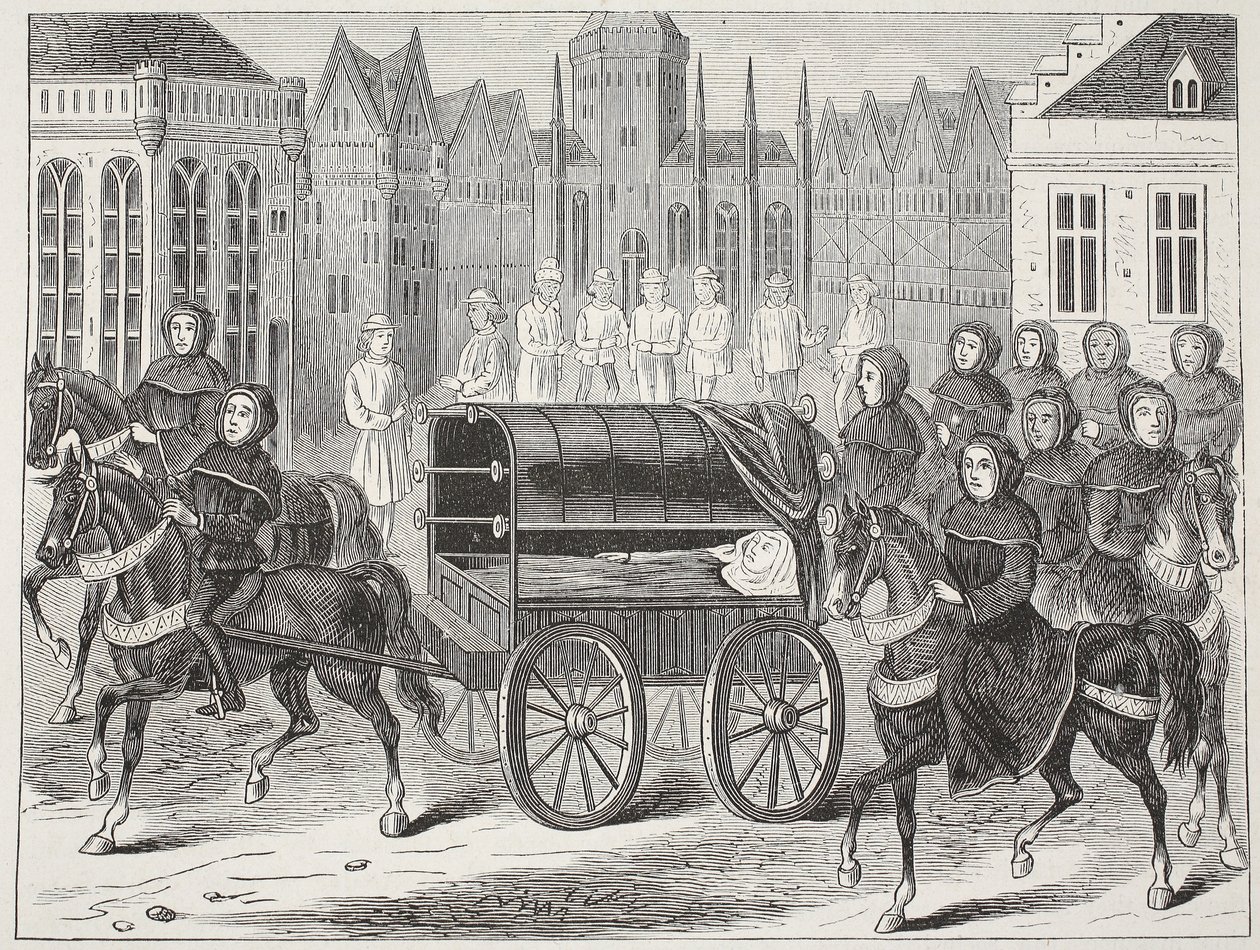 Pogrzeb Ryszarda II autorstwa English School