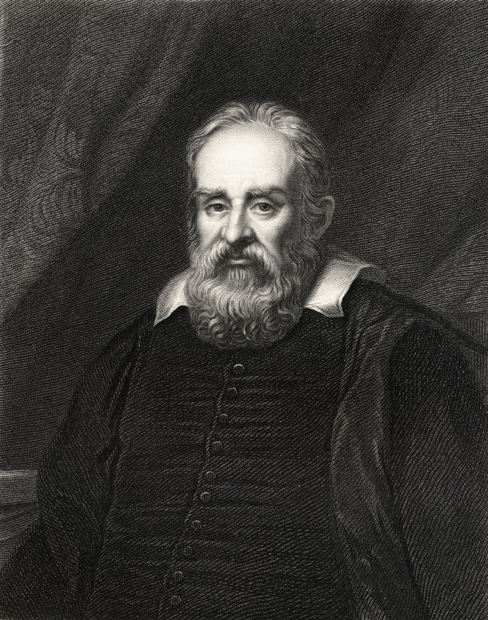 Galileo Galilei (1564-1642) z Galerii Portretów, wyd. 1833 autorstwa English School