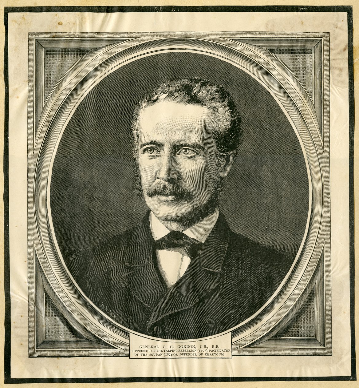 Generał Charles George Gordon (1833-85) autorstwa English School