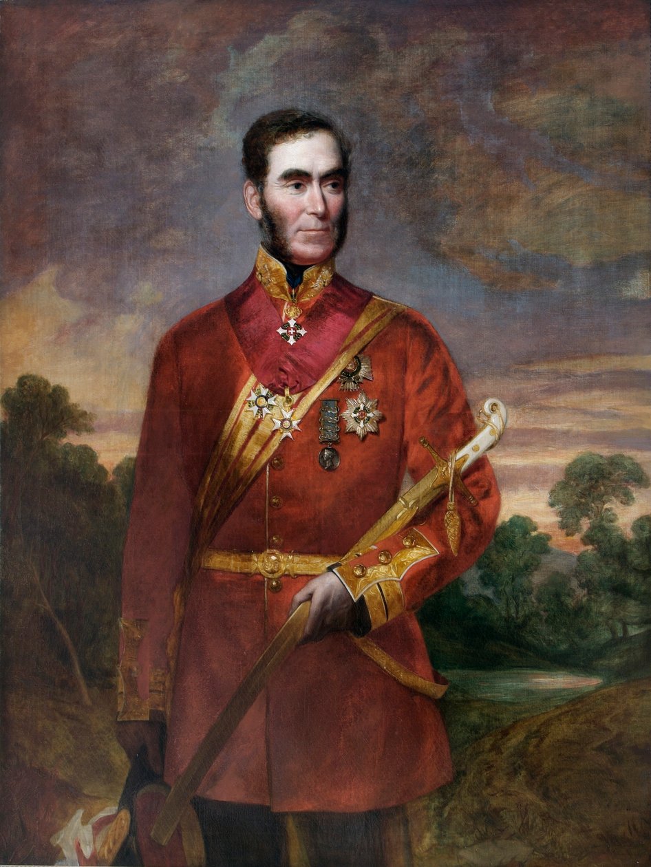 Generał Sir Richard Dacres (olej na płótnie) autorstwa English School