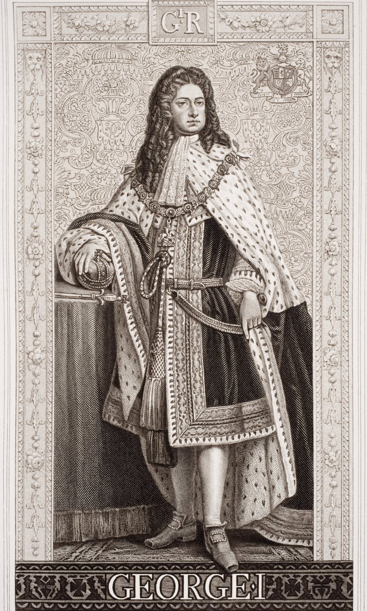 Jerzy I (1660-1727) z `Illustrations of English and Scottish History