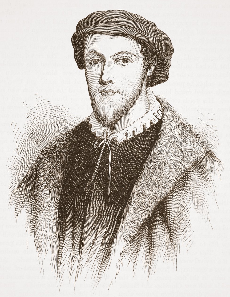 George Wishart, z ryciny w posiadaniu Davida Lainga, ilustracja z Historii protestantyzmu Jamesa Aitkena Wylie (1808-1890), wyd. 1878 autorstwa English School