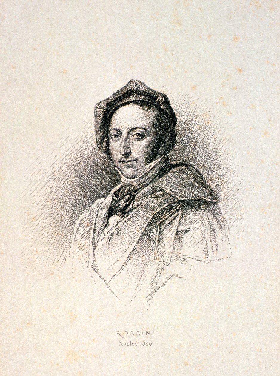 Gioacchino Antonio Rossini (1792-1868) 1820 autorstwa English School