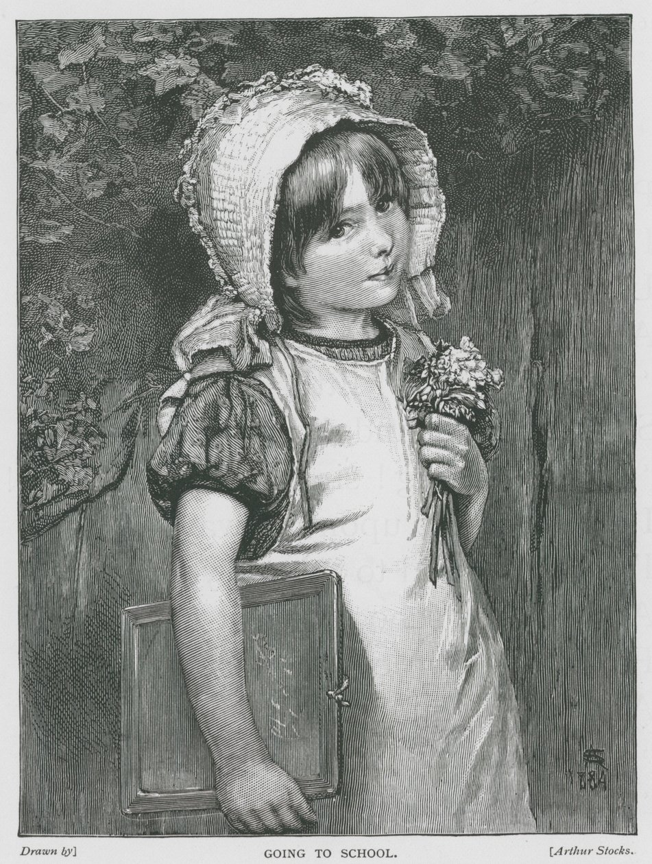 Idę do szkoły (grawerunek) autorstwa English School