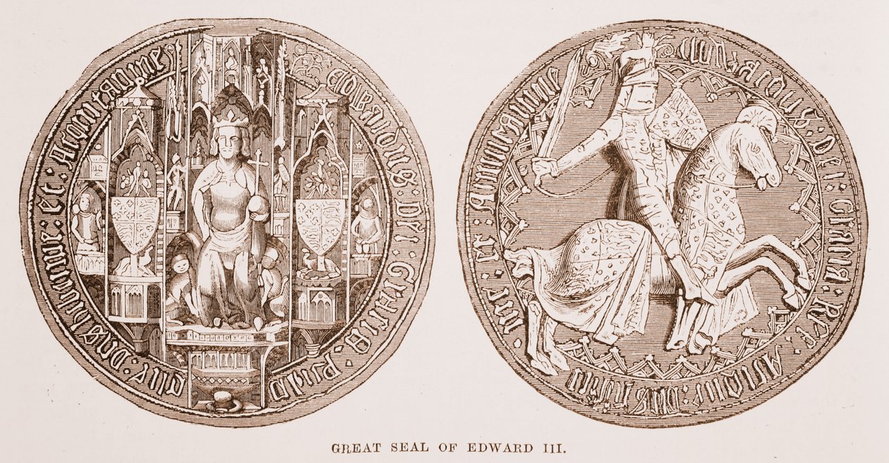 Wielka Pieczęć Edwarda III autorstwa English School