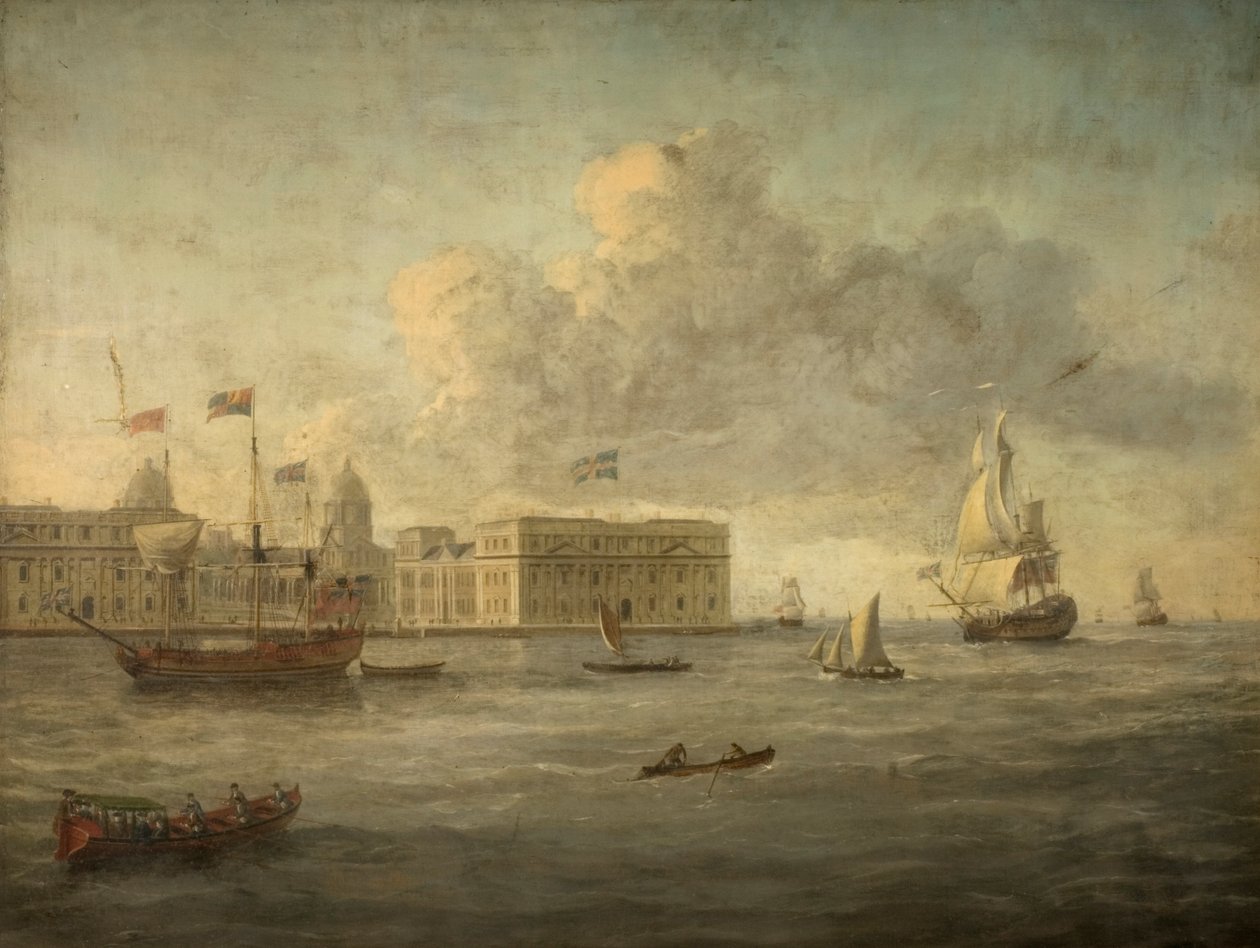 Szpital Greenwich, przy którym znajduje się Królewski Jacht autorstwa English School