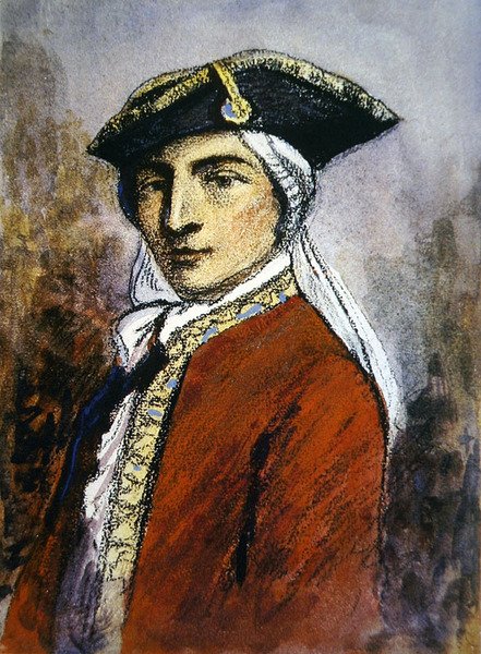 Guy Johnson (pastel na papierze) autorstwa English School