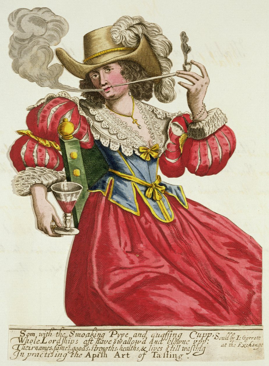 Zwyczaj zamożnej damy około 1630 autorstwa English School