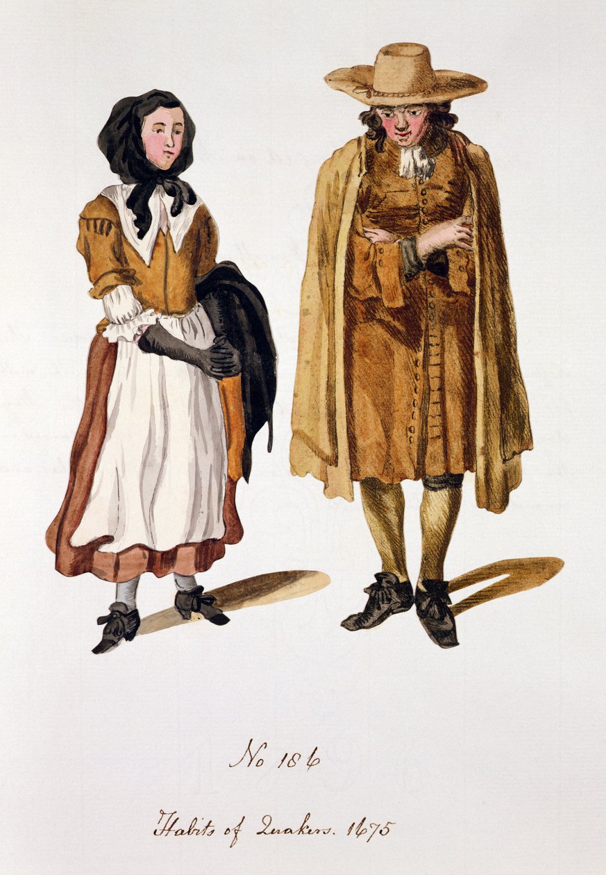 Nawyki kwakrów, 1675 autorstwa English School