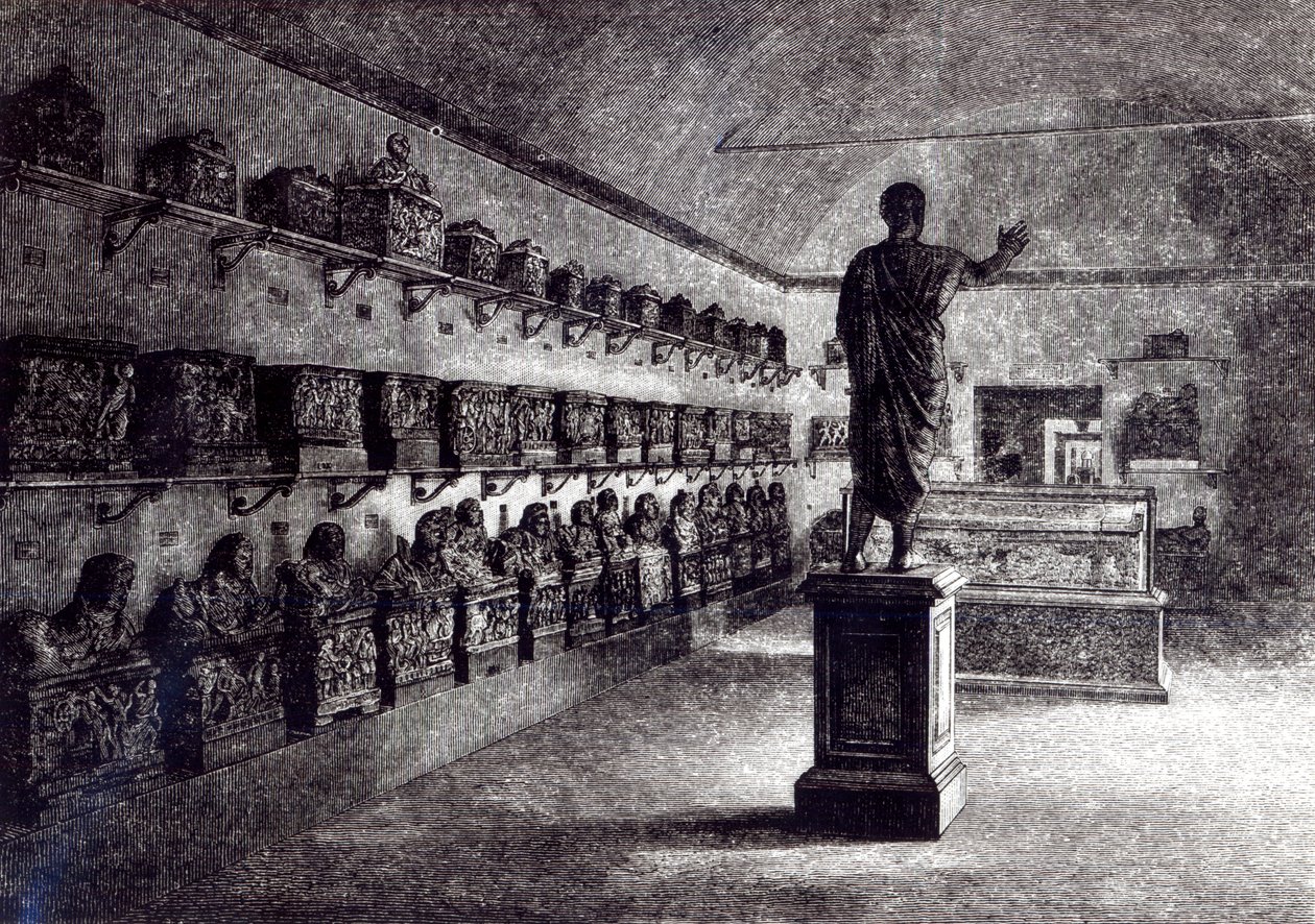 Sala Arringatore, Muzeum Etrusków, Florencja autorstwa English School