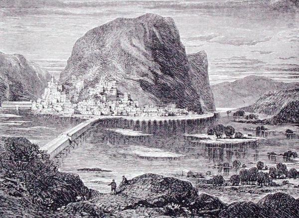 Harpers Ferry, Wirginia Zachodnia, USA, z „Galerii geografii” ks. Thomasa Milnera, wydana ok. 1880 r. (rycina) autorstwa English School
