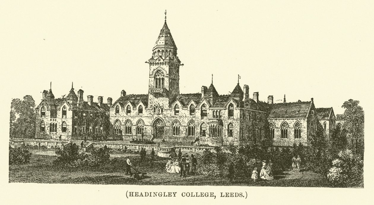 Headingley College, Leeds (grawerunek) autorstwa English School