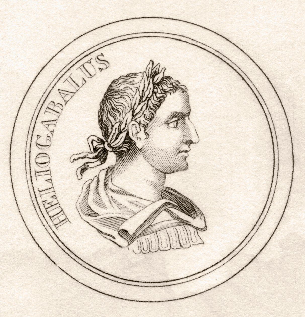 Heliogabalus, ze „Słownika historycznego Krabba”, opublikowanego w 1825 r. autorstwa English School