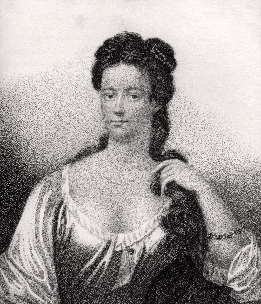Henrietta Knight, sztychowana przez Bocqueta, ilustracja z „Katalogu autorów królewskich i szlacheckich, tom V”, wydanego w 1806 r. autorstwa English School