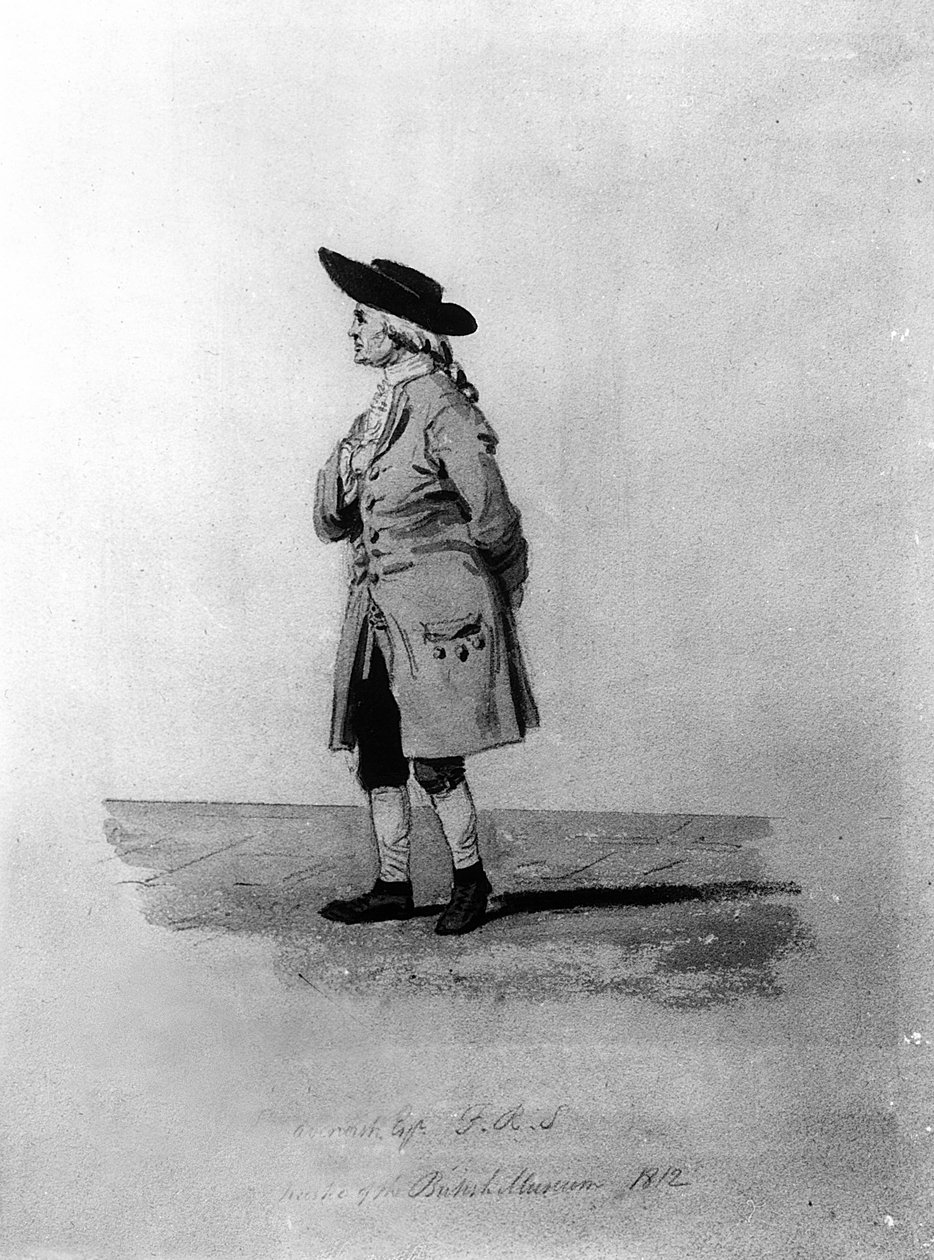 Henry Cavendish, FRS (1731-1810), XIX w. (pióro, tusz i pranie) autorstwa English School