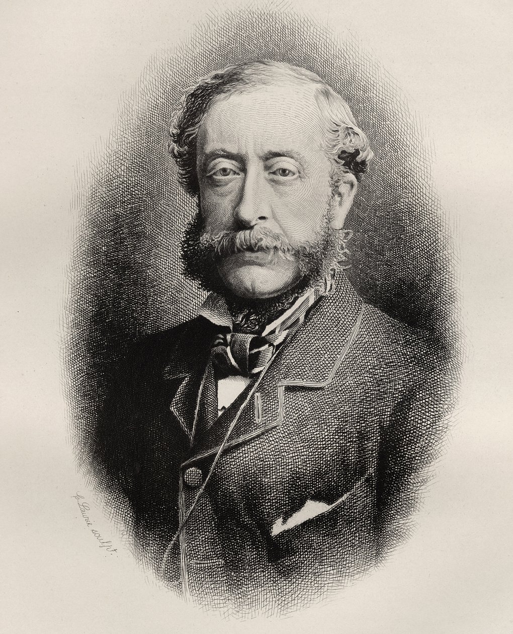 Henry Howard Molyneux Herbert, 4. hrabia Carnarvon, grawerowane przez C. Laurie, z „Historii masonerii, tom I”, wydanej przez Thomasa C. Jacka, Londyn, 1883 autorstwa English School