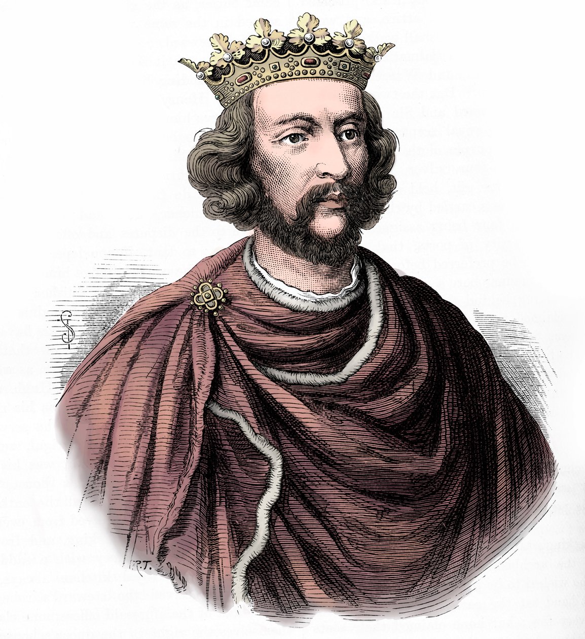 Henryk III, ilustracja z "Cassell