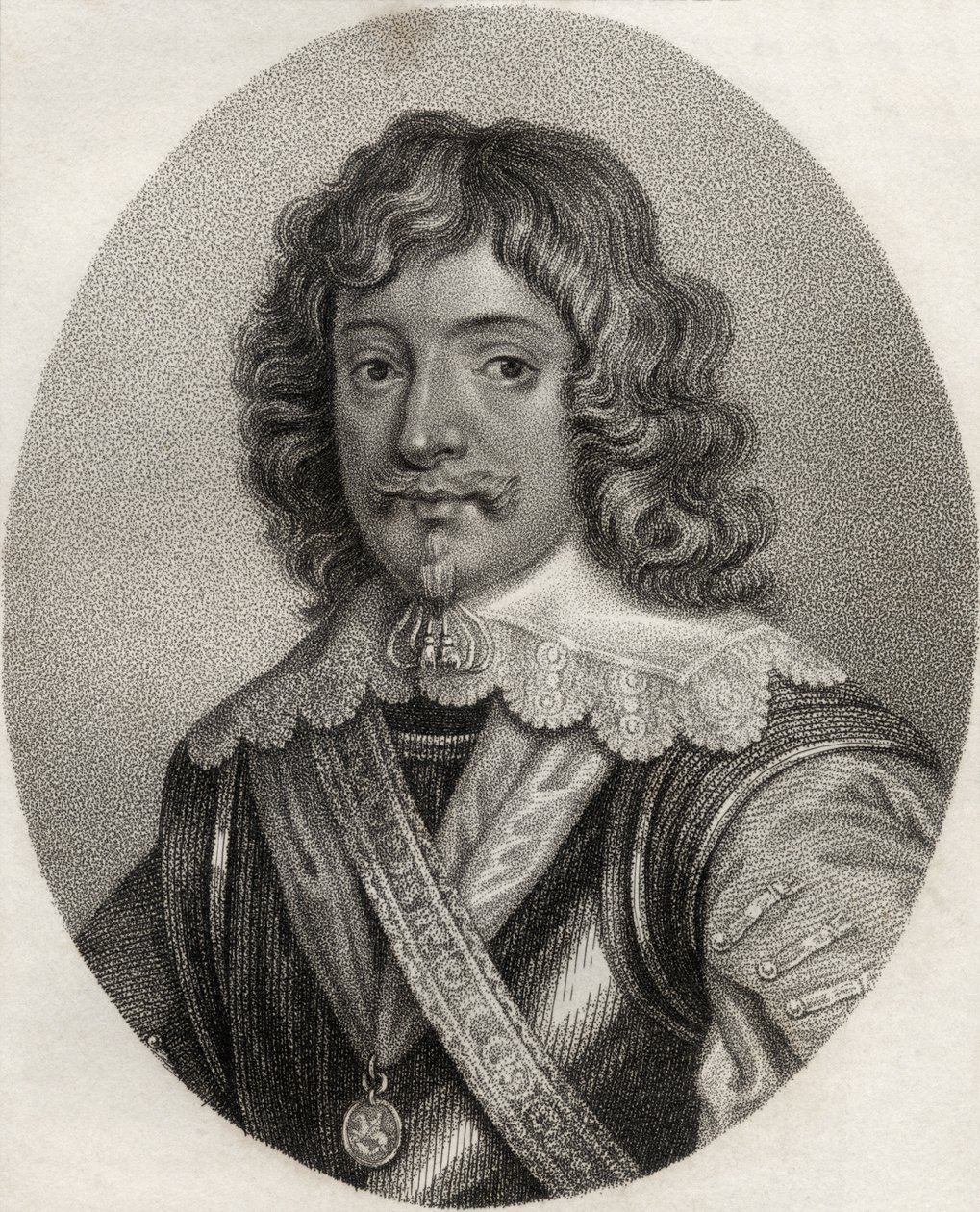 Henryk Rich, sztychowany przez Geremię, ilustracja z „Katalogu autorów królewskich i szlacheckich, tom III”, wydanego w 1806 r. autorstwa English School
