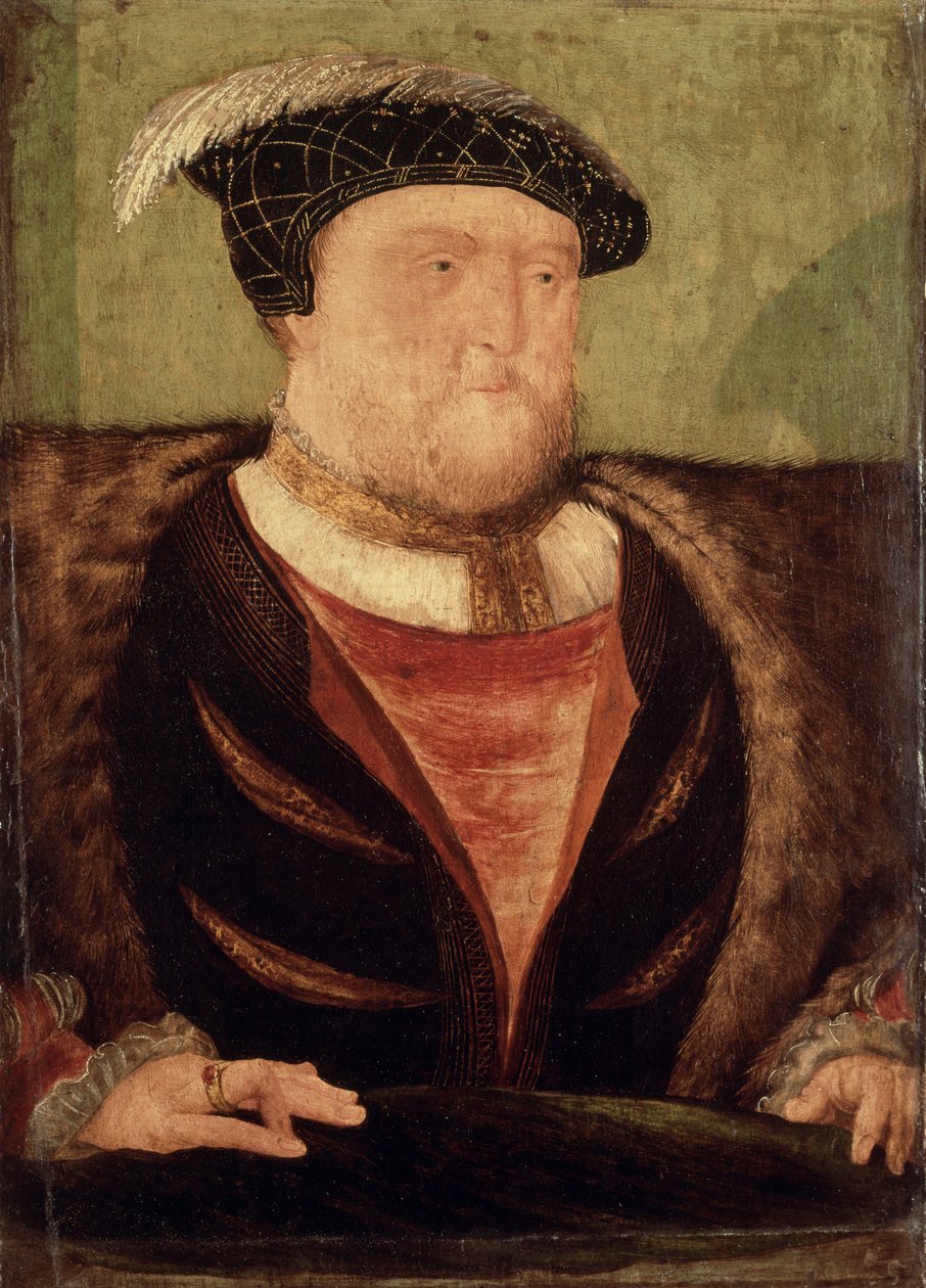 Henryk VIII (1491-1547) (olej na panelu) autorstwa English School