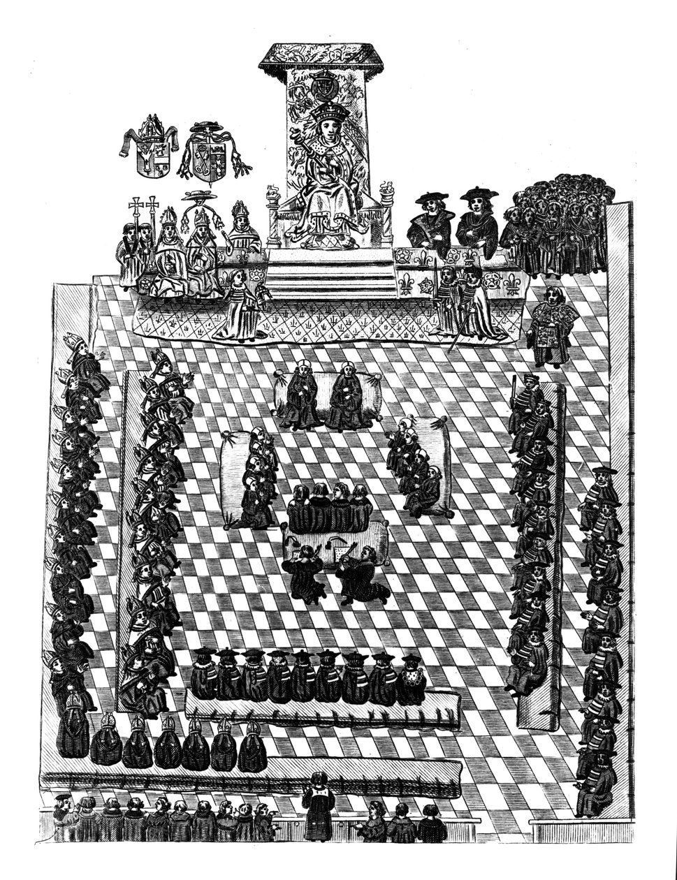 Henryk VIII w parlamencie autorstwa English School