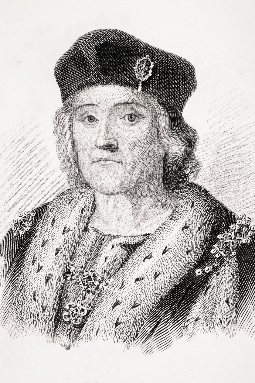 Henryk VII z Anglii, ilustracja z „Starej Anglii Worthies” Lorda Broughama, opublikowana c.1880 autorstwa English School